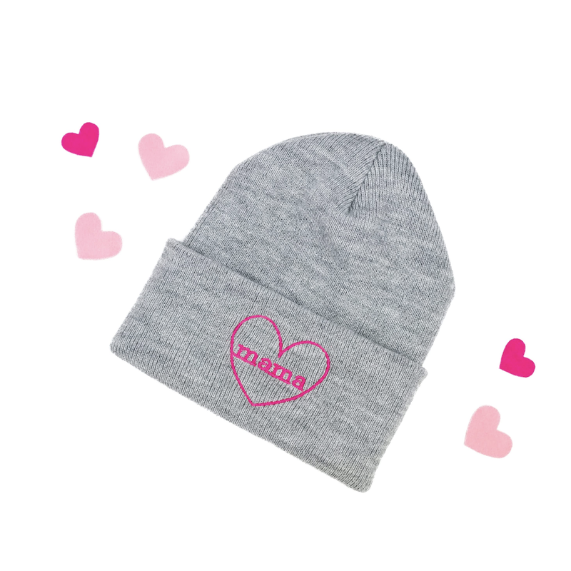 Mama (Heart Around) - Adult Beanie