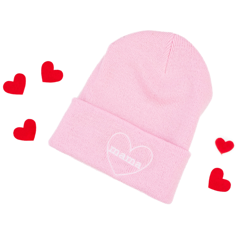 Mama (Heart Around) - Adult Beanie