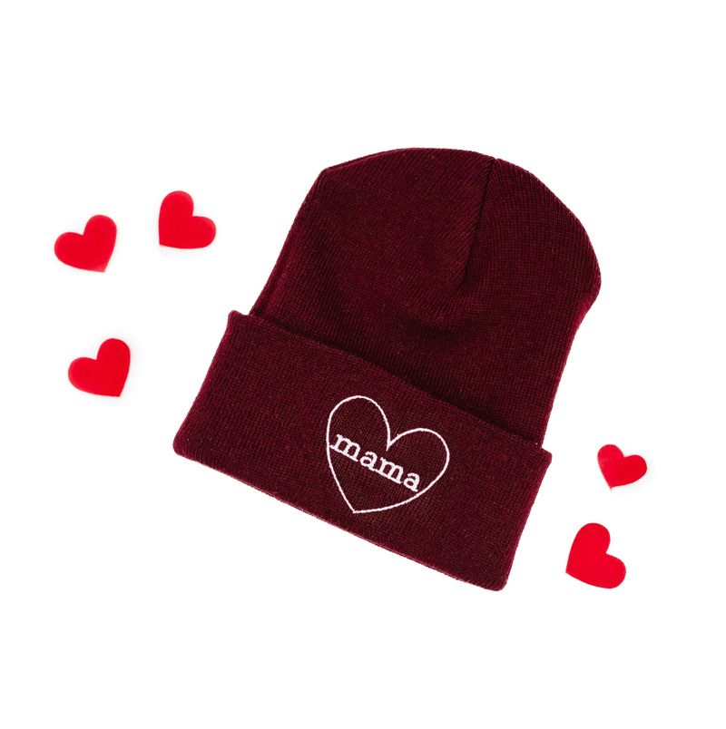Mama (Heart Around) - Adult Beanie