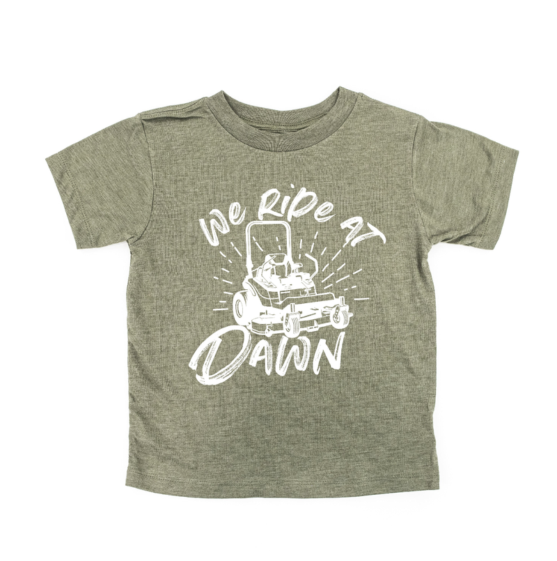 We Ride at Dawn - (Choose Your Mower) - Child Tee