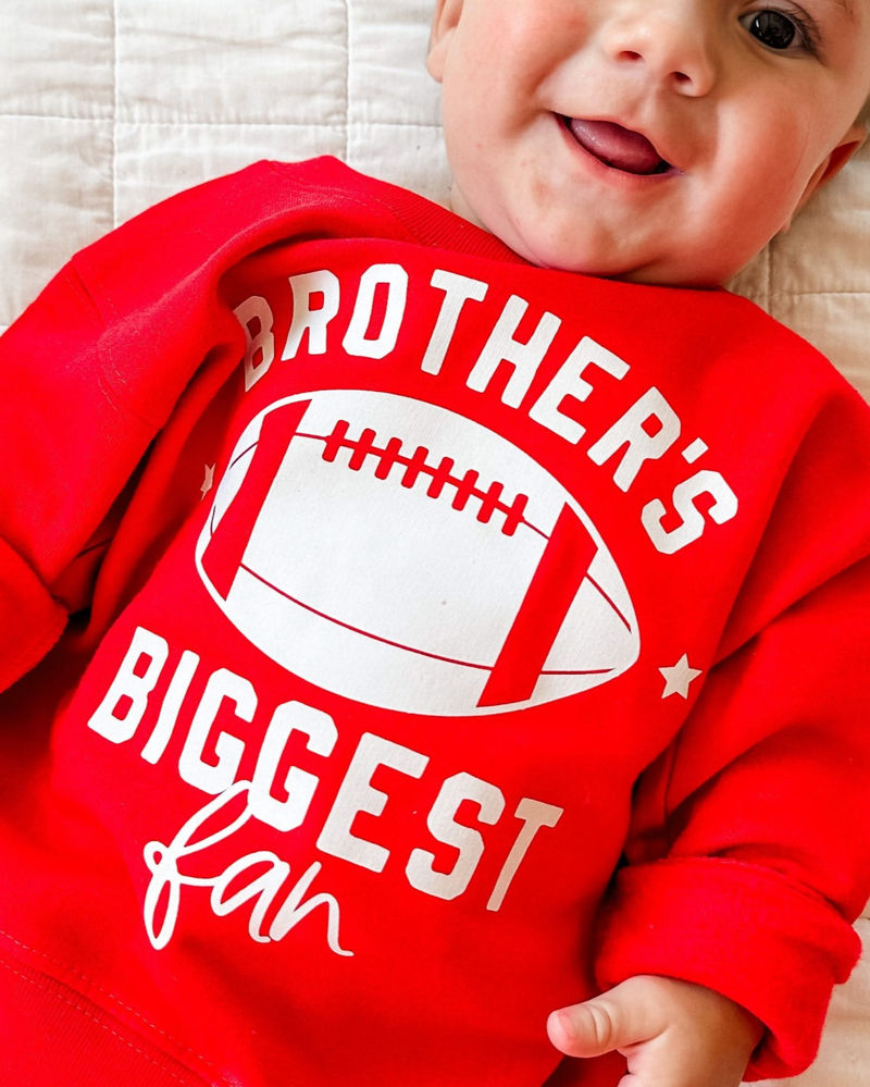 Brother's Biggest Fan - (Choose your Sport) - Child Sweater