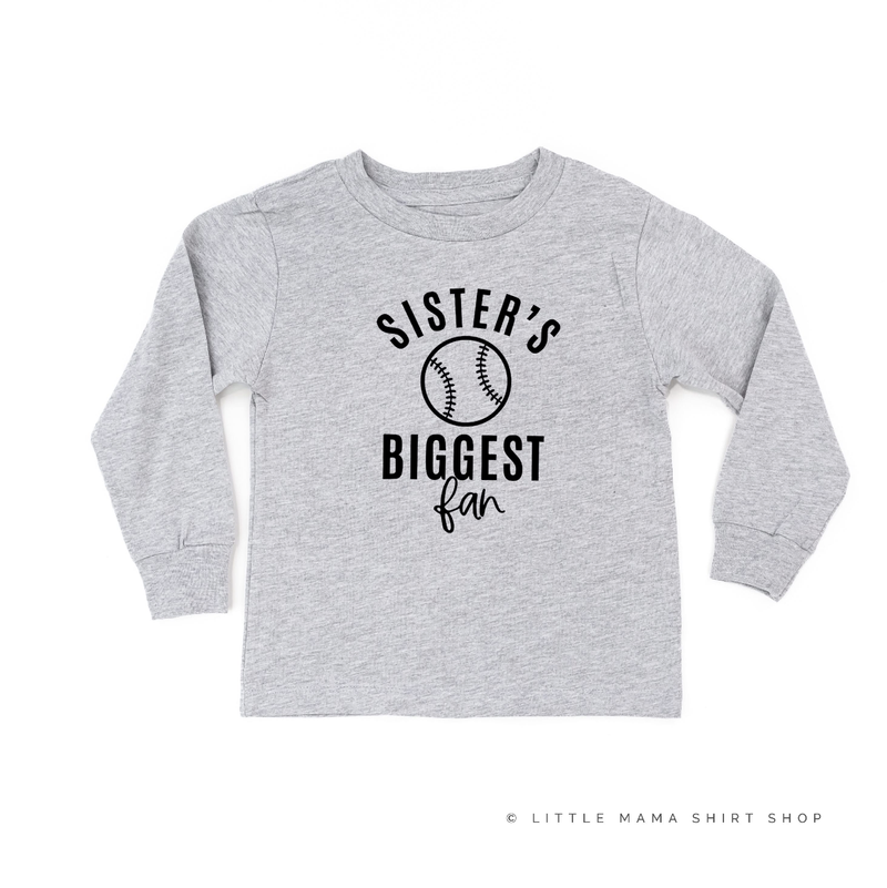 Sister's Biggest Fan - (Choose your Sport) - Child Long Sleeve Tee