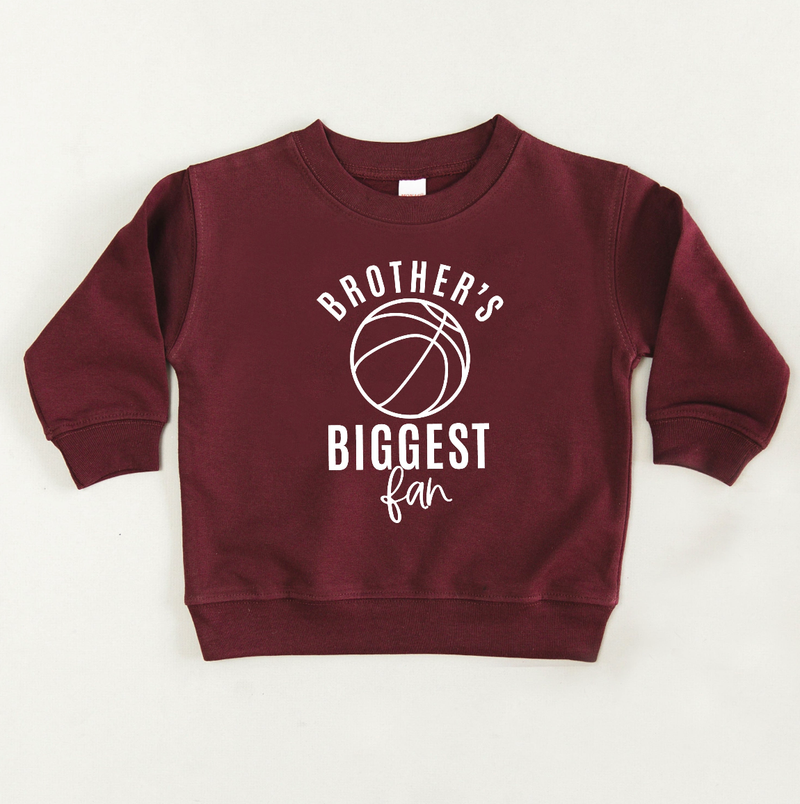 Brother's Biggest Fan - (Choose your Sport) - Child Sweater