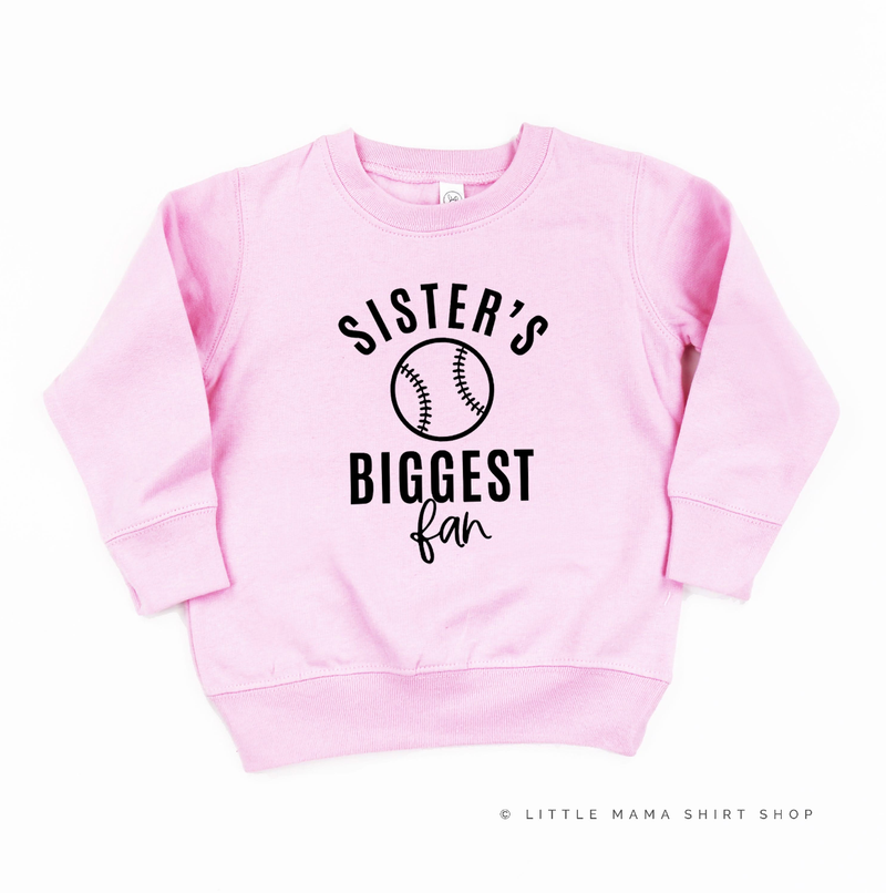 Sister's Biggest Fan - (Choose your Sport) - Child Sweater