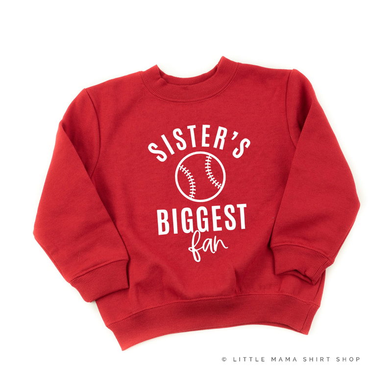 Sister's Biggest Fan - (Choose your Sport) - Child Sweater