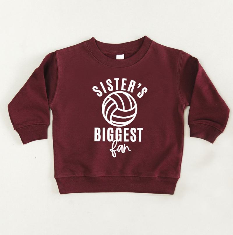 Sister's Biggest Fan - (Choose your Sport) - Child Sweater