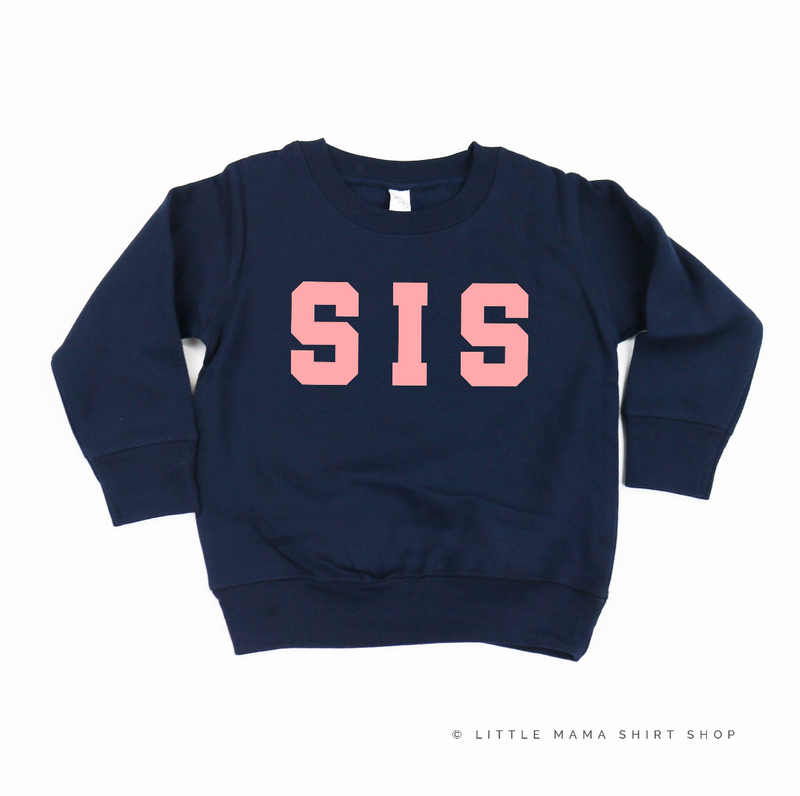 Varsity 'Sis' Sibling Tees - (Choose Your Role) - Child Sweater