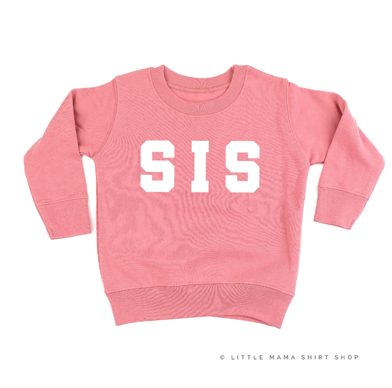 Varsity 'Sis' Sibling Tees - (Choose Your Role) - Child Sweater
