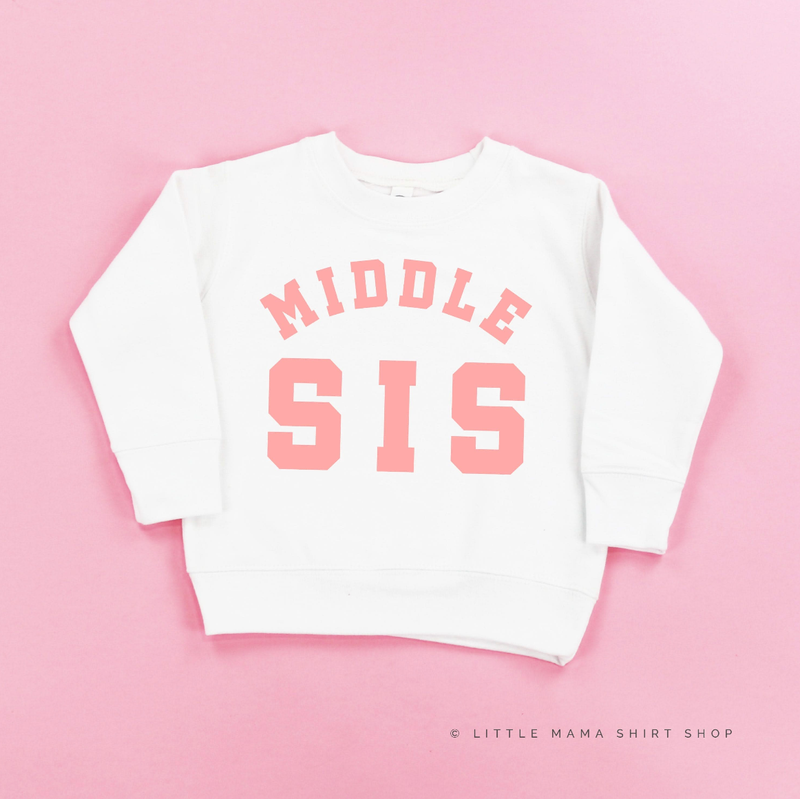 Varsity 'Sis' Sibling Tees - (Choose Your Role) - Child Sweater