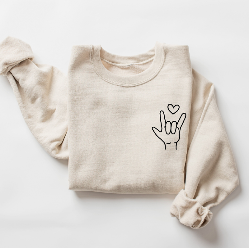 Sign Language - I Love You - Basic Fleece