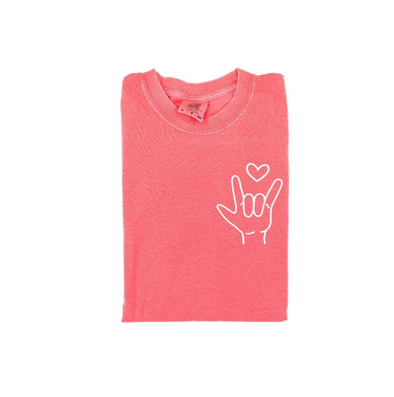 Sign Language - I Love You - Comfort Colors Tee