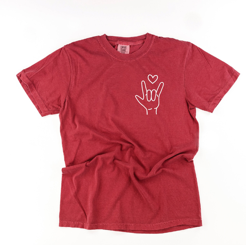 Sign Language - I Love You - Comfort Colors Tee