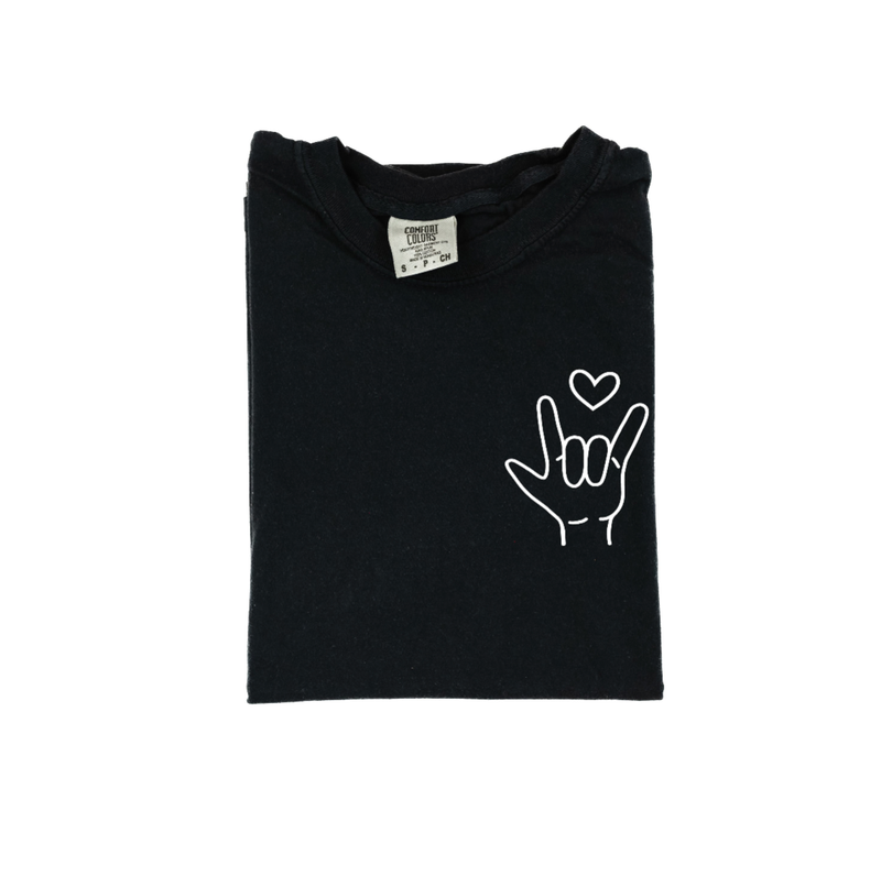 Sign Language - I Love You - Comfort Colors Tee