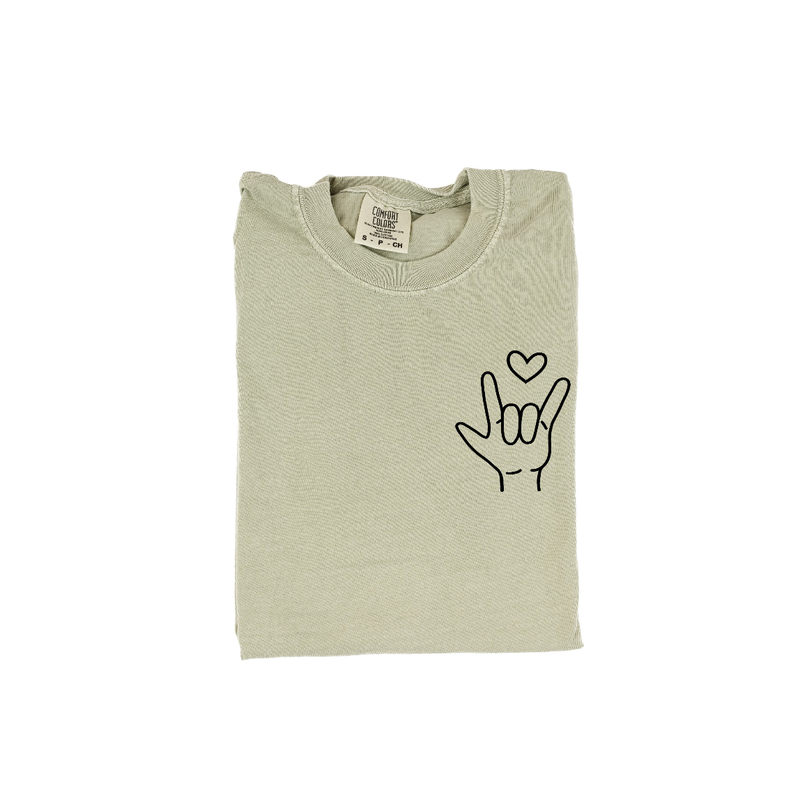 Sign Language - I Love You - Comfort Colors Tee