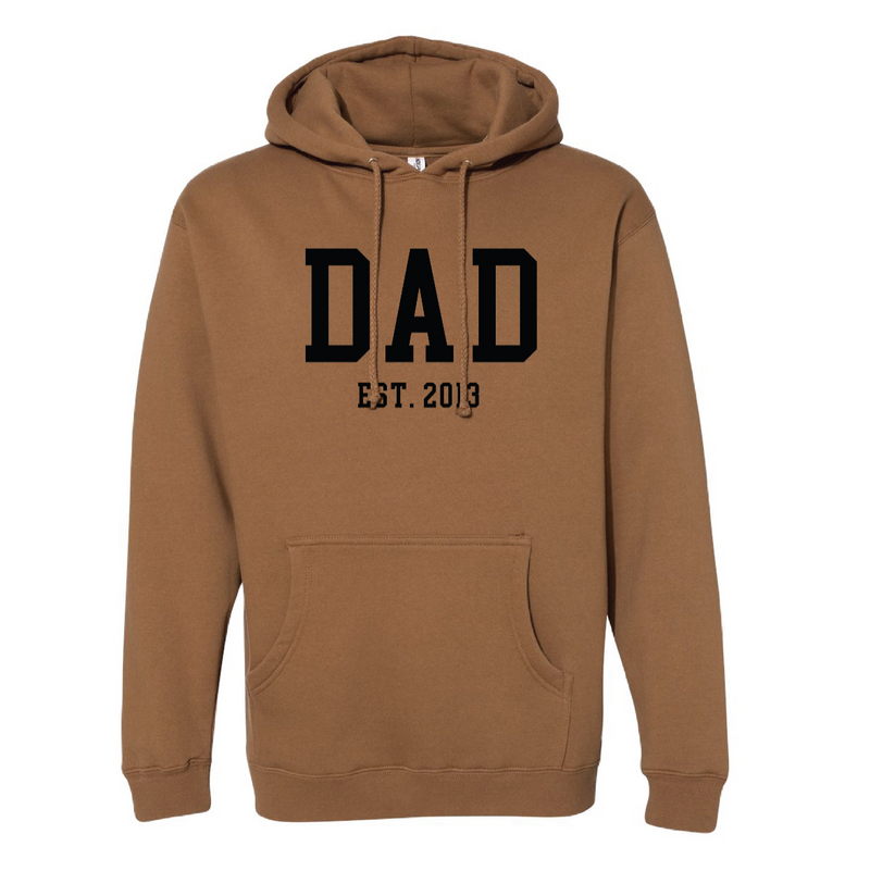 Midweight Father's Day HOODIE - EST. - Select Your Name and Year