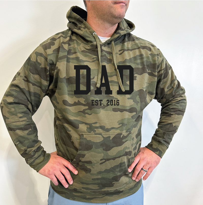Midweight Father's Day HOODIE - EST. - Select Your Name and Year