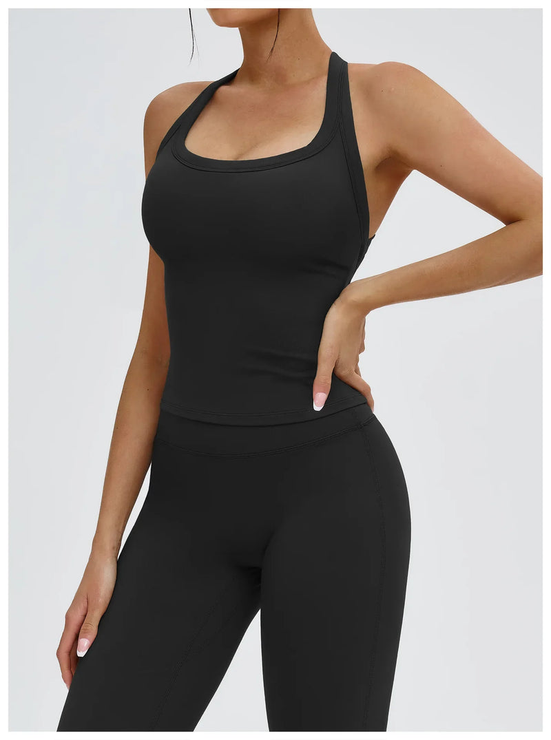 Sports underwear for Women Fitness Bra Tights Yoga Vest High Strength Shockproof Gym Workout Sports Top Push Up With Chest Pad