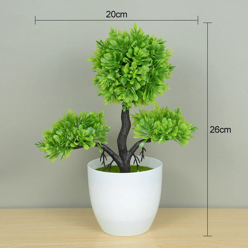 Artificial Potted Plants Bonsai Small Tree Plant Flowers Home Decor