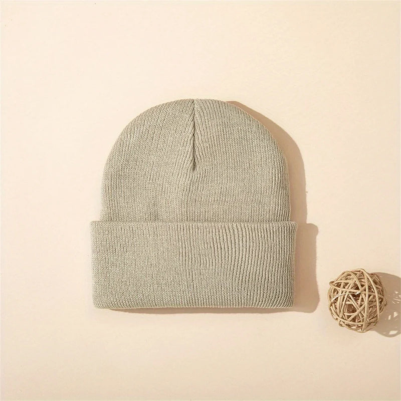 4pcs Winter Warm Knitted Baby Hat Knit Cuffed Beanie for Boys and Girls