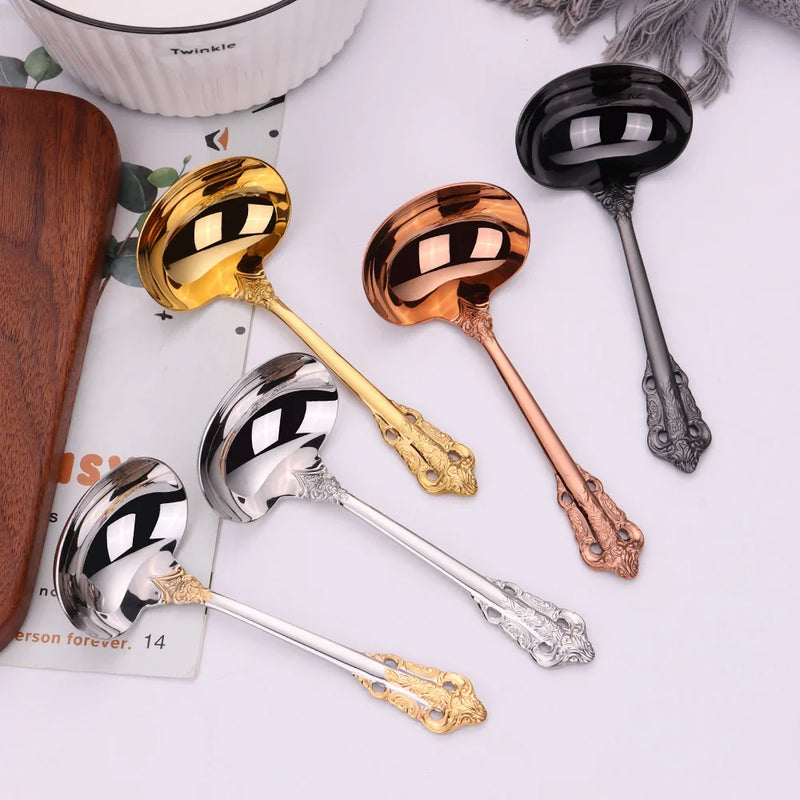 2/3/4/5/6 pieces 6.29 inch mini gravy sauce ladle for mixing and stirring Cereal Sauce Gravy Condiment non cooking soup ladle
