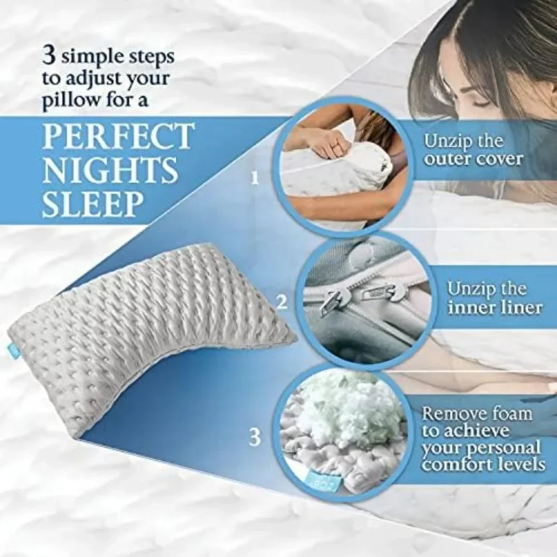 Adjustable Memory Foam King Size Pillow