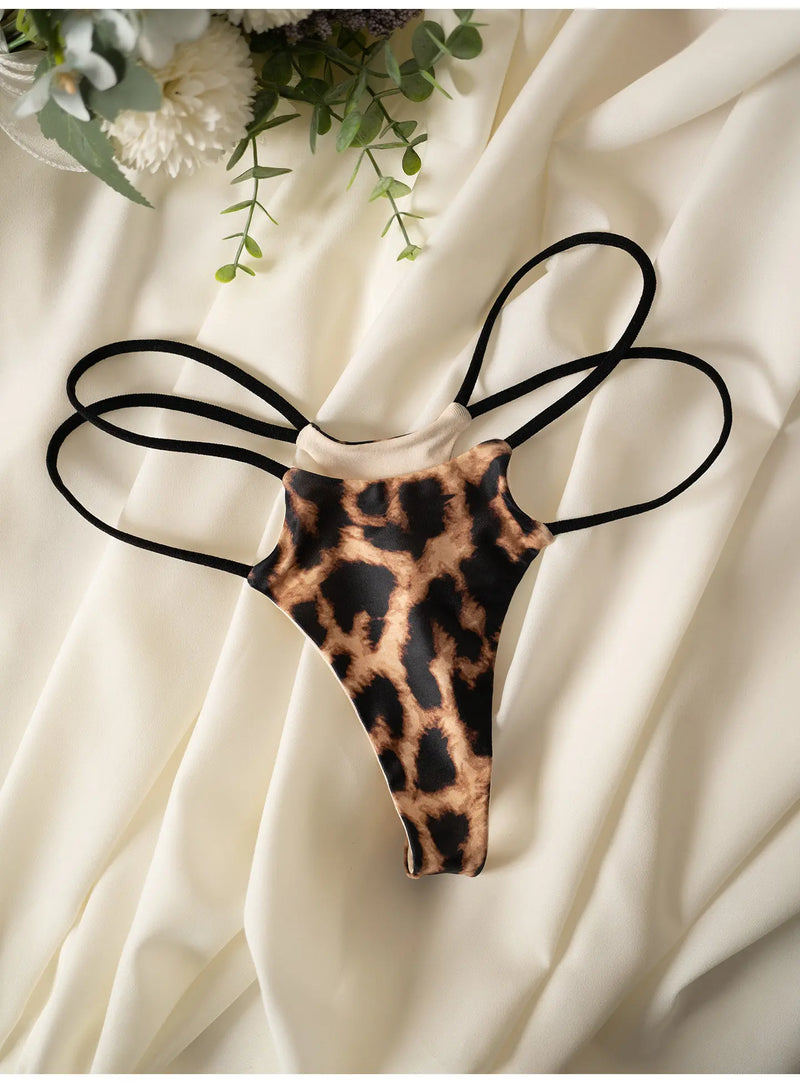 G String Thong Leopard Women Panties Sexy Briefs Cotton T-back Underwear Low Waist Seamless Femlae Lingerie Size S-XL
