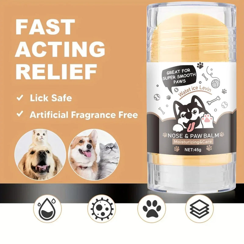 Dog Paw Balm – Lick-Safe Snout Soother | Natural Moisturizing & Healing Foot Cream for Dogs and Cats