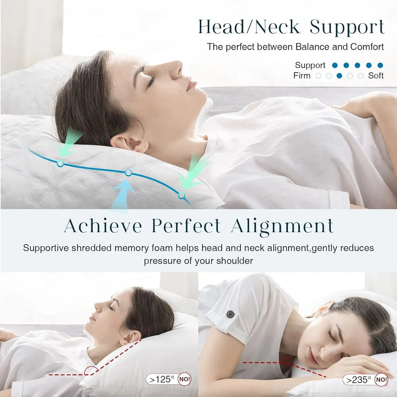 shredded memory foam pillow