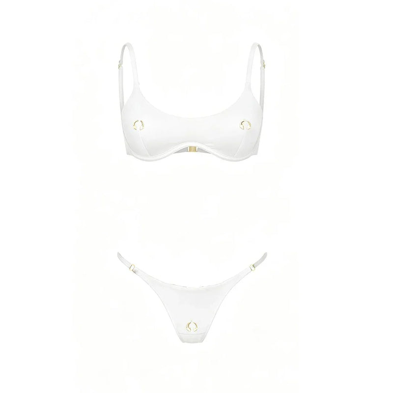 Sexy 3Pcs Swimsuit With Beach Pants Women Bikini Push Up Swimwear Biquini White Swim Suit Micro Bikinis Bathingsuit Beachwear