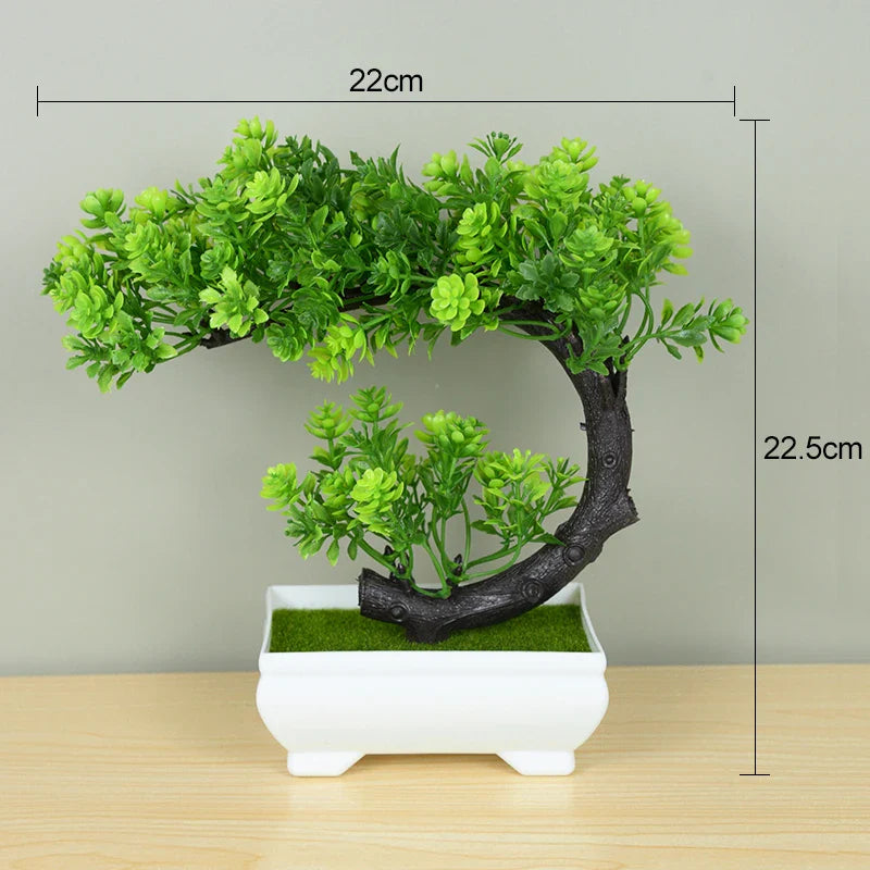 Artificial Potted Plants Bonsai Small Tree Plant Flowers Home Decor