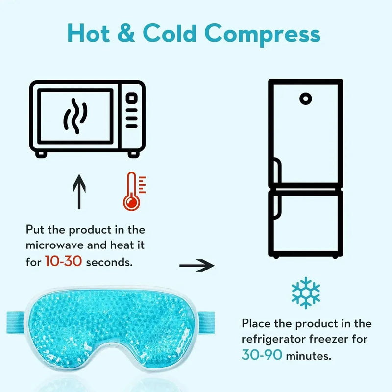Cooling Eye Mask – PVC Hot & Cold Gel Beads Compress
