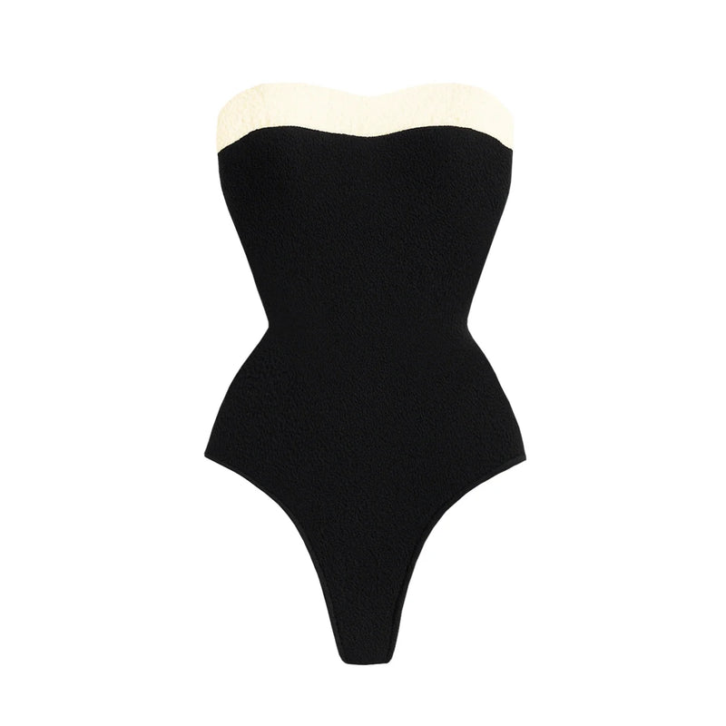2Pcs Black White Swimsuit 2026 Bandeau Biquini Women Sexy Bikini Push Up Swimwear Female Patchwork Dress Bathing Suits Beachwear