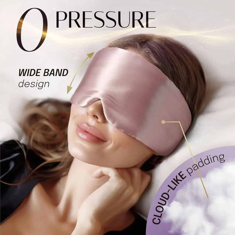 Mulberry Silk Sleeping Mask – Soft Padded Light-Blocking Eye Mask