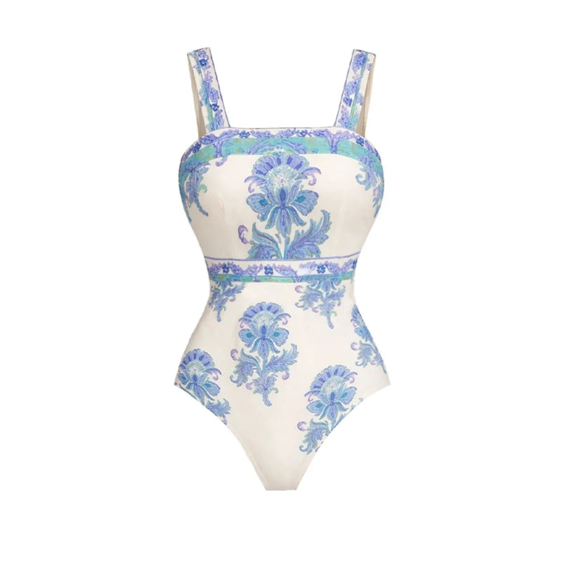 2Pc Retro Print Swimsuit 2026 Sexy Bikini Women Swimwear Push Up Swim Suit Female Bandeau Biquini Bathingsuit Beachwear Cover Up