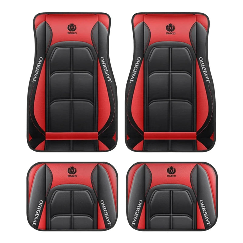 4pcs Y Car Floor Mats - Rug Pads with Non-Slip Backing, Washable, Universal Fit Car Protection Pad Auto Interior Accessories