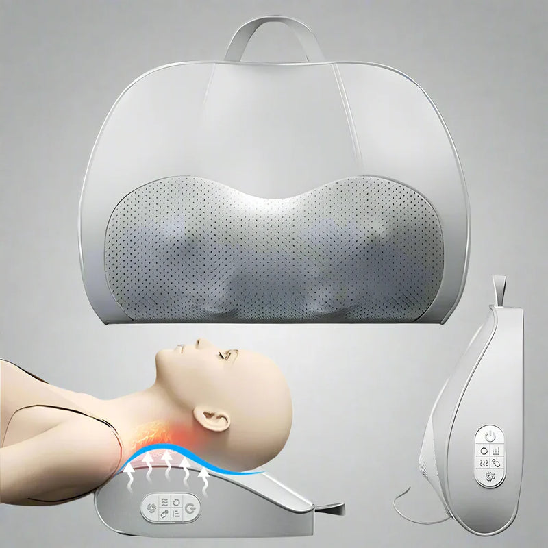Heated Shiatsu Massage Pillow with Infrared Therapy