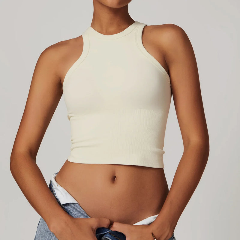 Women Tops Breathable Sports Bra Absorb Sweat Shockproof Padded Gym Clothes Running Fitness Seamless Yoga Sports Bra Underwear