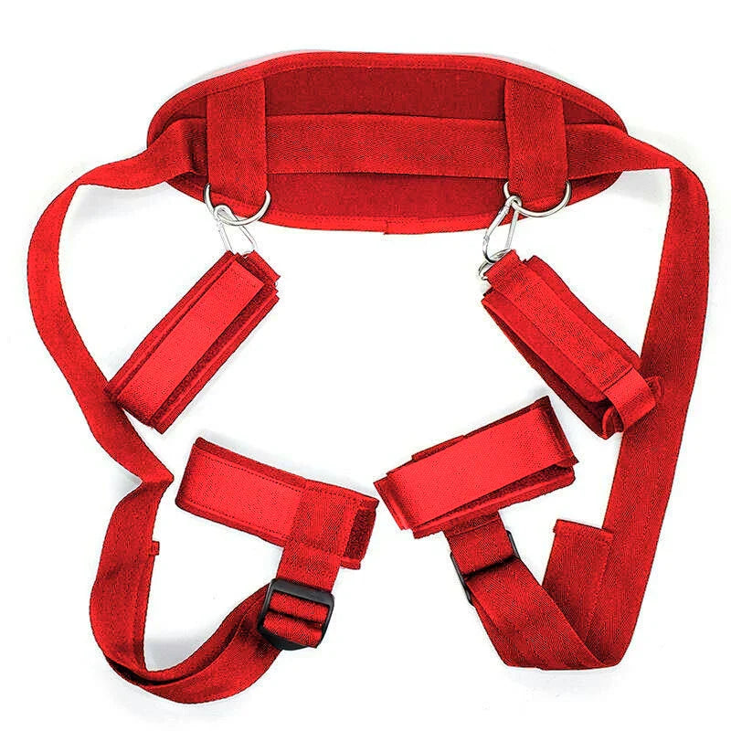 Adult Games BDSM Bondage Set Women Restraints  Adjustable Handcuffs Ankle Straps Fetish No Vibrator Erotic Accessories Sex Shop