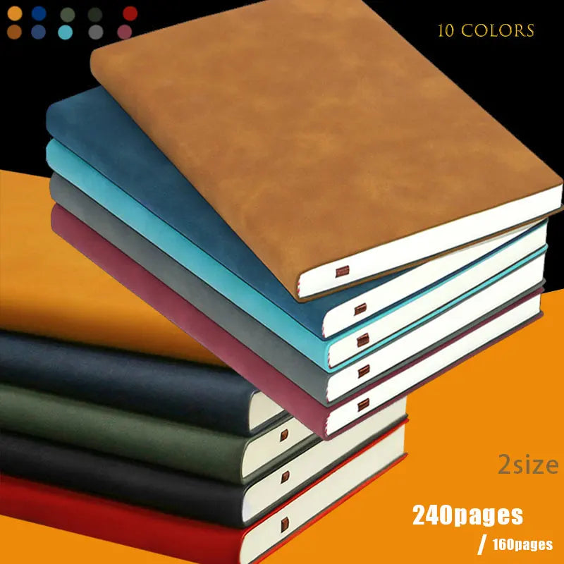 A5 A6 Notebook Leather Office Journal Diary Notepad