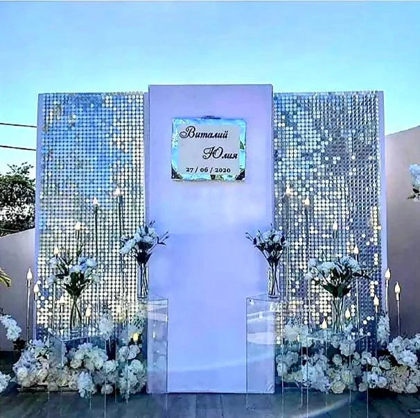 Sequin Shimmer Wall  Wedding Backdrop Panels