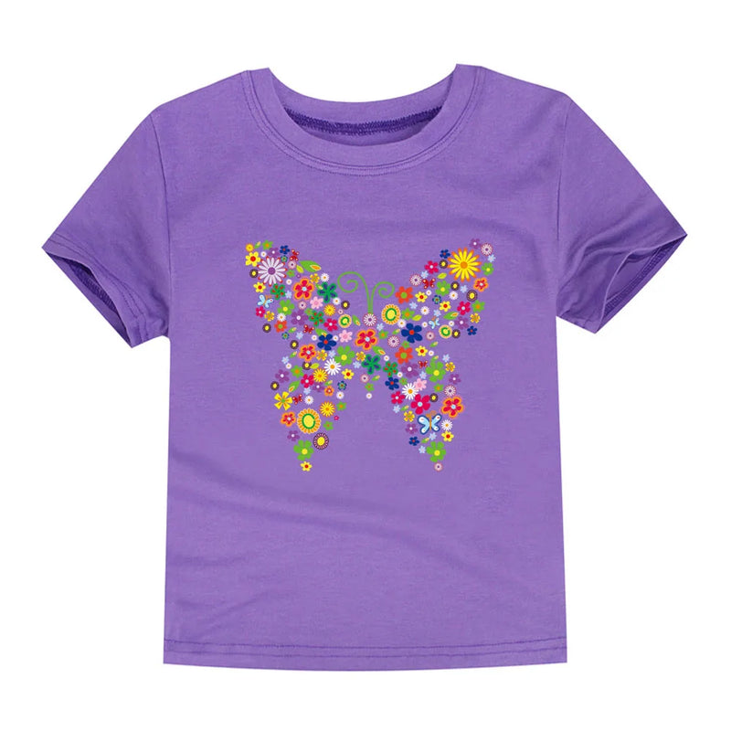 100% Cotton Toddler Girl T- Shirts