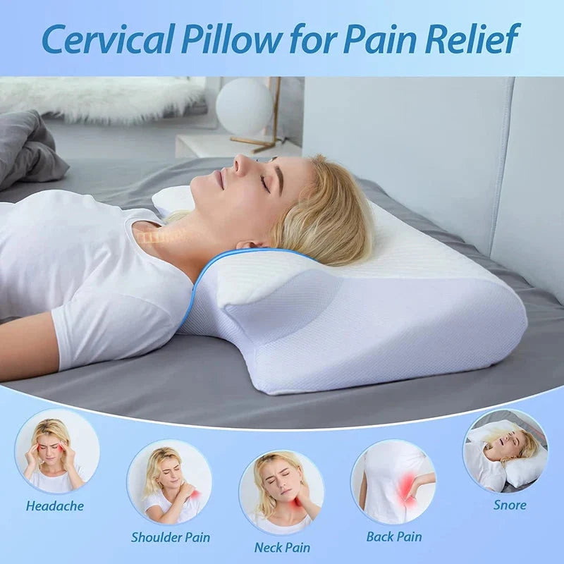 Memory Foam Cervical Pillow – Orthopedic Neck Support Pillow