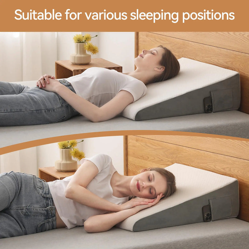 Memory Foam Wedge Pillow for Acid Reflux Relief