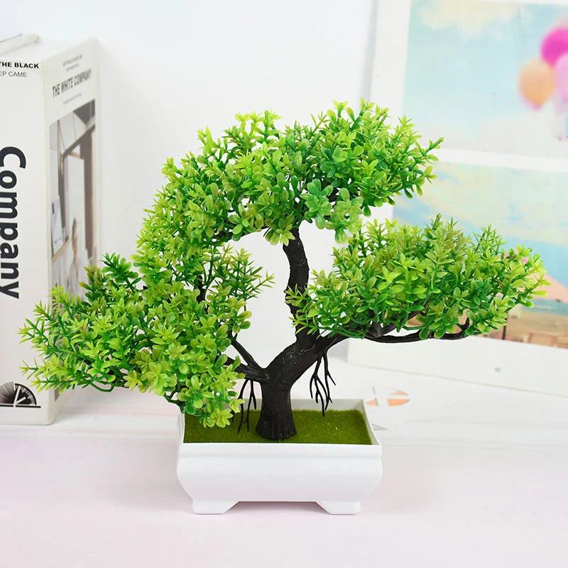 Artificial Potted Plants Bonsai Small Tree Plant Flowers Home Decor