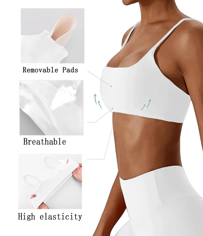 Super soft fabric back cross sports bra fitness top women's high-quality yoga clothes women's fitness running bra fitness yoga b