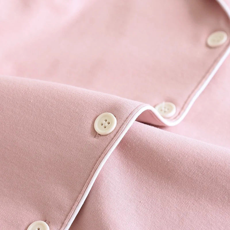 100% Cotton Thick Woman's Pajamas sleepwear Long Sleeved Pants Two Piece Set Ladies' Homewear Warm Sleepwear women's pajamas