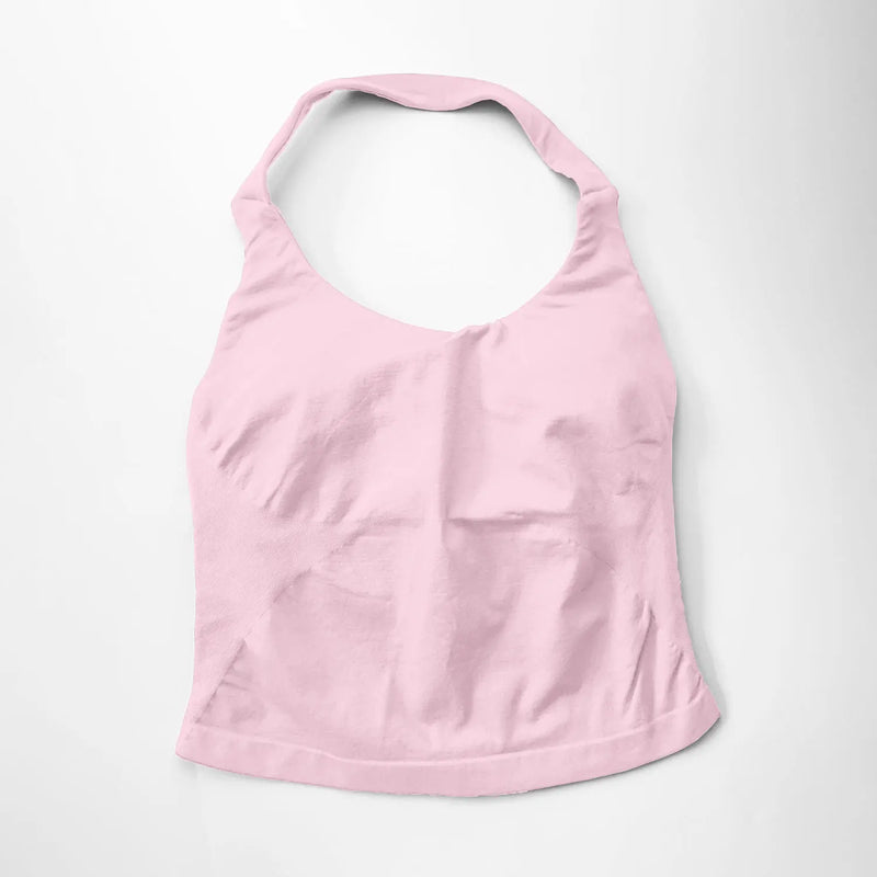 NCLAGEN Fitness Halter Top Woman Gym Clothes Removable Chest Pad Yoga Tank Push-up Sports Bra Workout Activewear Pilates vest