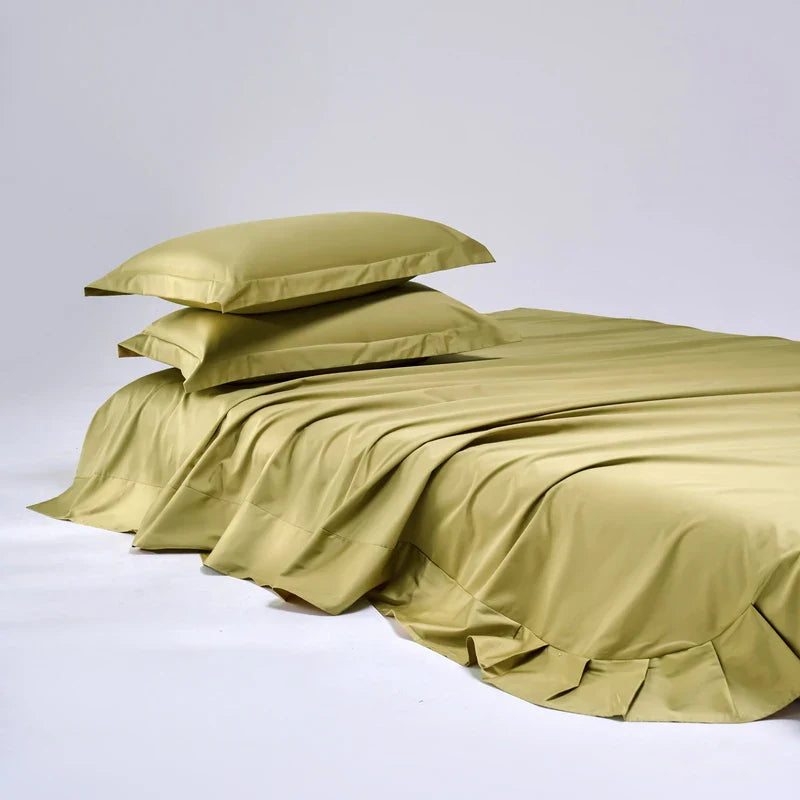 100% Egyptian Cotton Bed Sheet Set 1000TC Size Single, Double & Queen