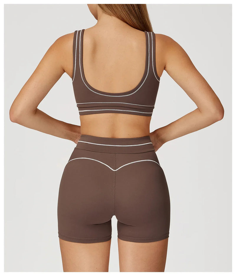 Women Shockproof Sports Bra Gym Fitness Running Yoga Vest Female Integrated Pilates Training Workout Breathable Sports Underwear