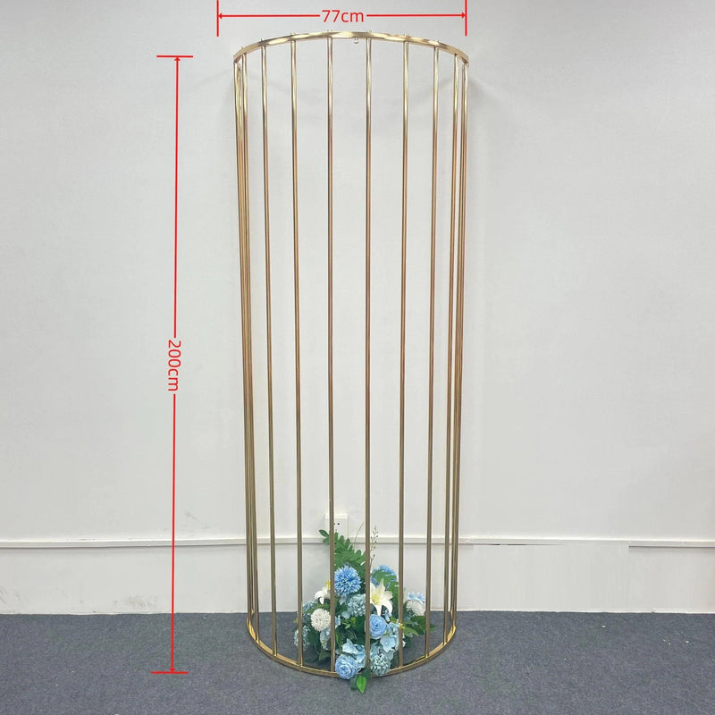 Shiny Gold Fencing Wedding Backdrop Decor Prop